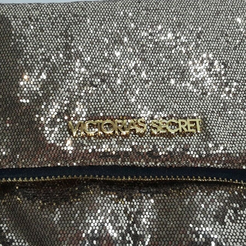 Victoria secret gold glitter handbag womens - Picture 5 of 6
